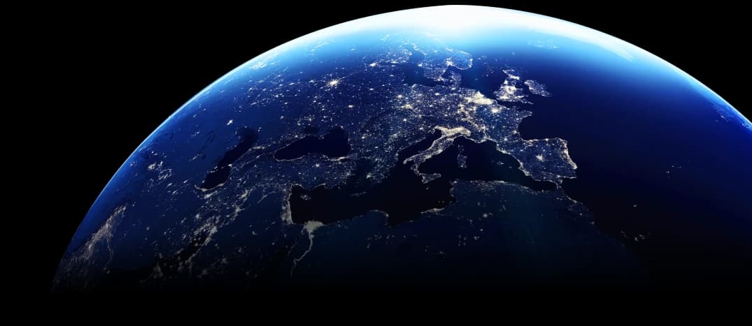 Global VPN server network coverage map